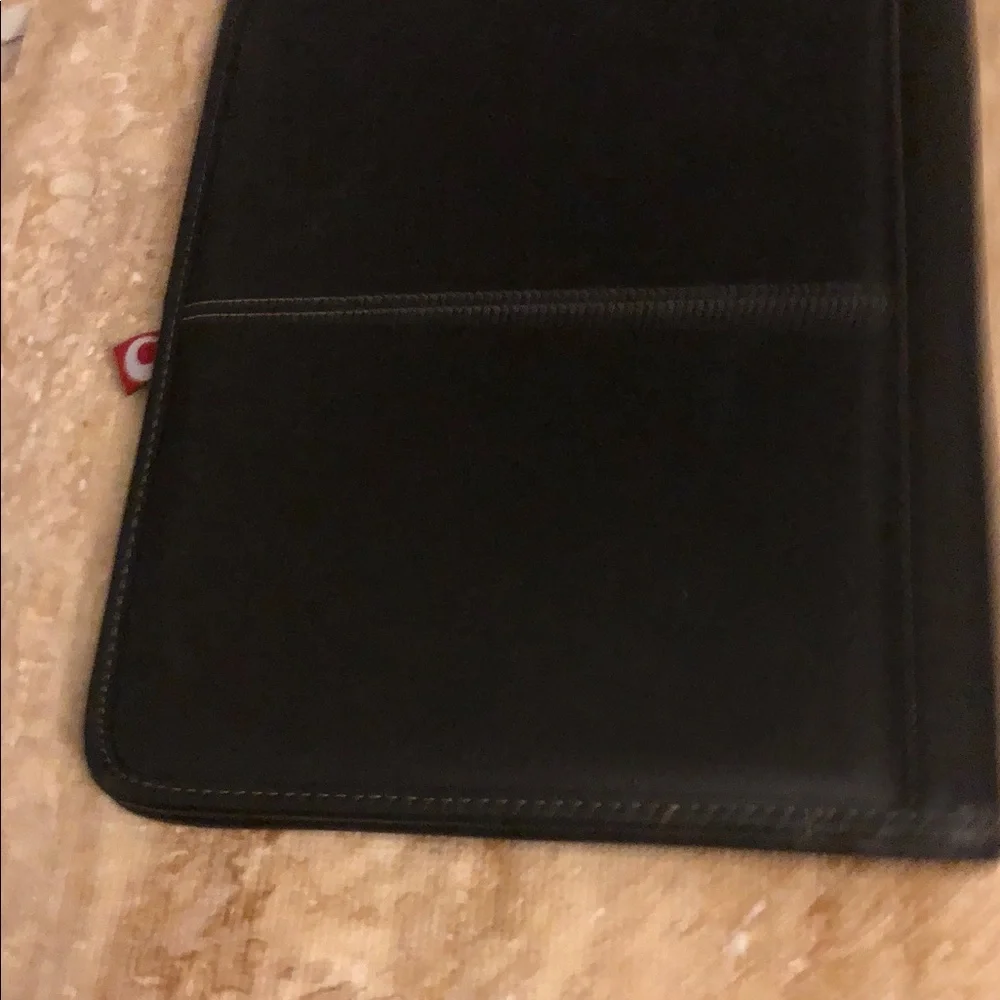 Leeds leather Black Tablet portfolio Case